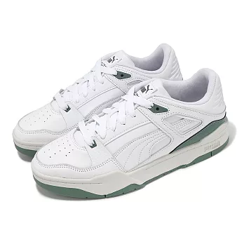 Puma 休閒鞋 Slipstream Lth 男鞋 白 綠 皮革 復古 奶油底 38754430