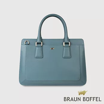 【BRAUN BUFFEL 德國小金牛】台灣總代理 艾拉 手提包-大西洋藍/BF836-57-ALB