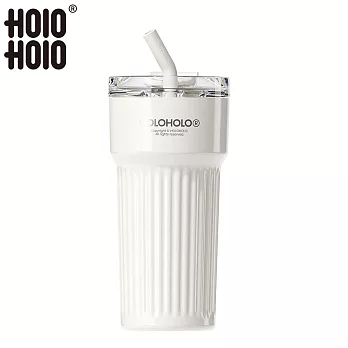 【HOLOHOLO】ROME SE 粗吸管保溫小羅馬杯（700ml／4色） 奶油白