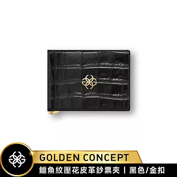 ★送原廠好禮★Golden Concept Croco Embossed 鱷魚皮壓紋 皮革鈔票夾 Money Clip