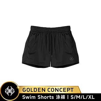 ★送原廠好禮★Golden Concept Swim Shorts 泳褲 CT-SS619 L 黑色/黑刺繡