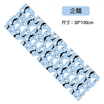 【APEX 】冰絲涼感運動毛巾(冰絲毛巾/涼感毛巾/運動毛巾/涼感巾/冷感巾) 企鵝