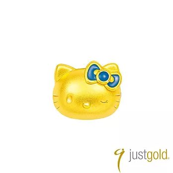 【Just Gold 鎮金店】Hello Kitty 50週年 黃金串珠(眨眼)