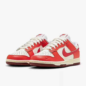 NIKE DUNK LOW 女休閒鞋-白紅-HJ3491161 US5.5 白色