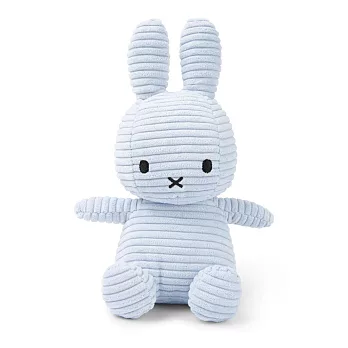 BON TON TOYS Miffy米菲兔燈芯絨填充玩偶-冰藍 23cm