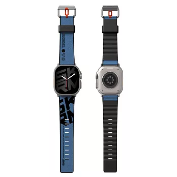 Skinarma日本潮牌 Apple Watch Spunk 潮風格防水錶帶 49/45/44/42mm 靛藍