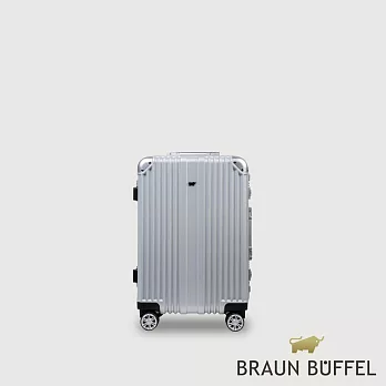 【BRAUN BUFFEL 德國小金牛】台灣總代理 伊斯瑪 20吋行李箱-銀色/BFL01-81-SV