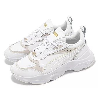 Puma 休閒鞋 Cassia Lux 女鞋 白 米白 厚底 增高 緩衝 39783701