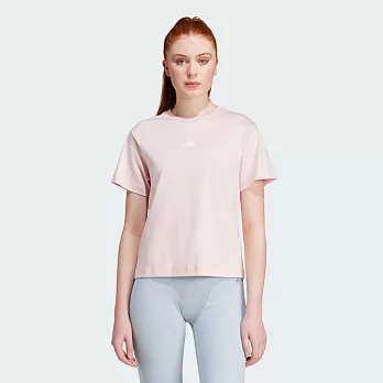 ADIDAS W BLUV Q3 TEE 女短袖上衣-粉紅-IY1456 XS 粉紅色