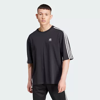 ADIDAS Oversize tee 男短袖上衣-黑-IZ1832 2XL 黑色