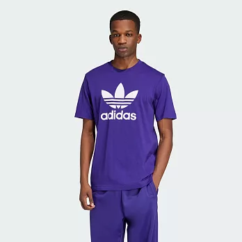 ADIDAS TREFOIL T-SHIRT 男短袖上衣-紫-IZ2355 3XL 紫色