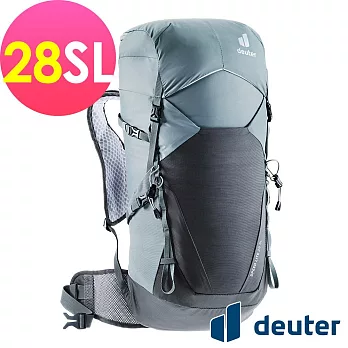 【deuter 德國】SPEED LITE 28SL 超輕量旅遊背包3410522- 深灰/黑