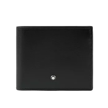 MONT BLANC Meisterstuck 大班系列小牛皮8卡短夾 (黑色)