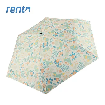 【rento】碳纖輕量黑膠晴雨傘- 稻荷狐狸
