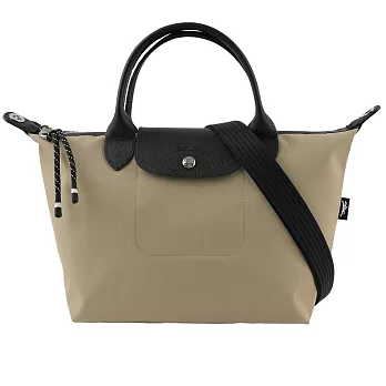 LONGCHAMP S號 LE PLIAGE ENERGY 再生帆布二用包 土褐色