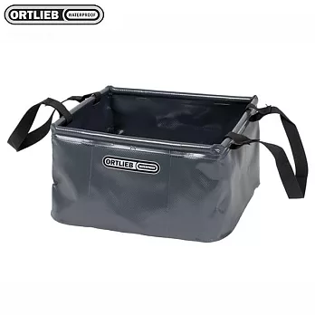 德國【ORTLIEB】Folding Bowl – 航海系列防水收納(裝水)袋 10L(德國製)/摺疊防水收納箱/多功能折疊防水箱/戶外露營折疊收納箱/折疊儲物箱 深灰