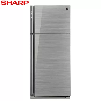 SHARP夏普583公升SJ-GD58V-SL變頻雙門玻璃冰箱