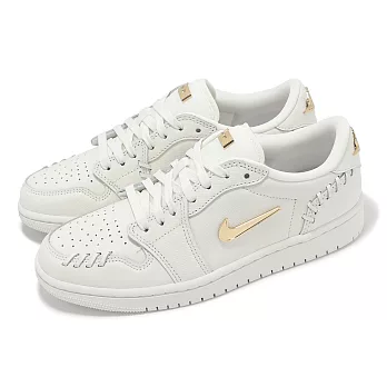 Nike 休閒鞋 Wmns Air Jordan 1 Low Method of Make 女鞋 男鞋 白 金 FN5032-100