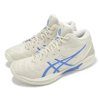 Asics 籃球鞋 GELHoop V16 男鞋 女鞋 米白 藍 輕量 回彈 運動鞋 亞瑟士 1063A090250