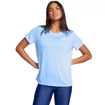 Under Armour 女 Tech Twist 短T-Shirt-1384230-465 L 藍色