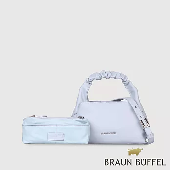 【BRAUN BUFFEL 德國小金牛】台灣總代理 薇拉-A 附背帶小肩包-淡藍色/BF850-51-CBL