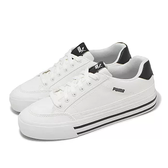 Puma 休閒鞋 Court Classic VULC 男鞋 女鞋 白 黑 小白鞋 帆布 百搭 39502002