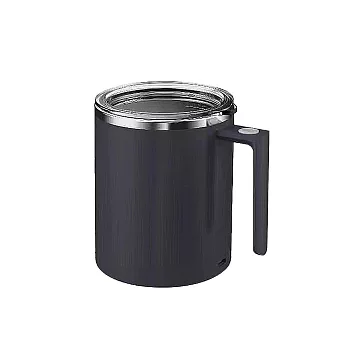 新二代升級款316不銹鋼全自動磁力咖啡蛋白粉攪拌杯360ml(USB充電)  黑色