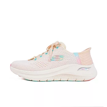 Skechers Arch Fit 2.0 [150066WNTPK] 女 休閒鞋 運動鞋 寬楦 厚底 套入式 瞬穿 粉