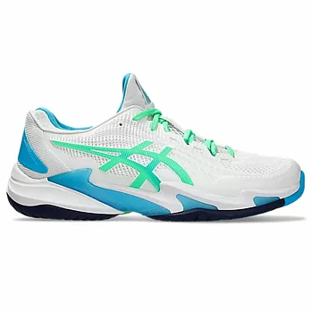 Asics Court Ff 3 [1041A370-103] 男 網球鞋 抗扭 緩衝 側滑穩定 襪套式 白 綠藍