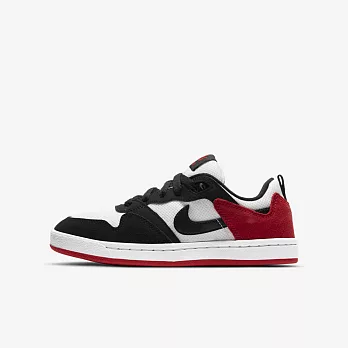 Nike SB Alleyoop GS [CJ0883-102] 大童 滑板鞋 運動 休閒 復古 緩震 舒適 白黑紅