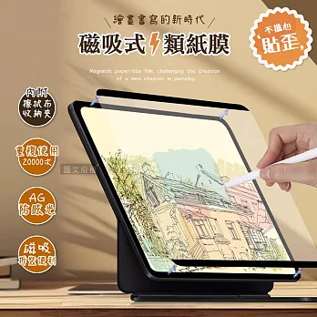 Antiglare 2024 iPad Air 13吋 磁吸可拆式類紙膜 繪畫筆記專用膜保護貼