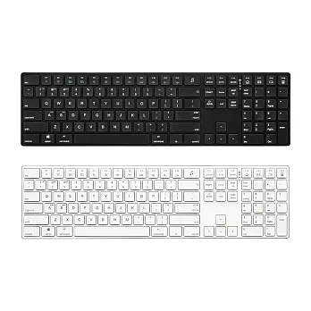 irocks K46BR 2.4GHz無線&藍牙雙模剪刀腳鍵盤 黑色