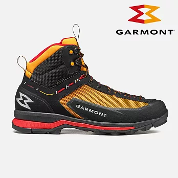 GARMONT 男款 GTX 中筒多功能登山鞋 Vetta Synth 002837 (S03005)｜鑽石大底 GoreTex 防水透氣 健行鞋 飛拉達 鐵索攀岩 UK7 黑黃-紅