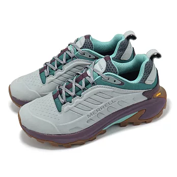 Merrell 戶外鞋 Moab Speed 2 LTR WP 女鞋 藍 紫 防潑水 黃金大底 抓地 登山鞋 ML038228