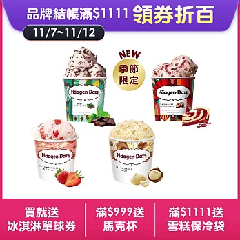 【Haagen-Dazs 哈根達斯】極致歡慶品脫4入組(新上市)