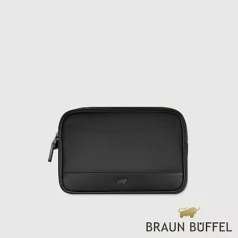 【BRAUN BUFFEL 德國小金牛】台灣總代理 湯姆 手拿包-黑色/BF542-03-BK