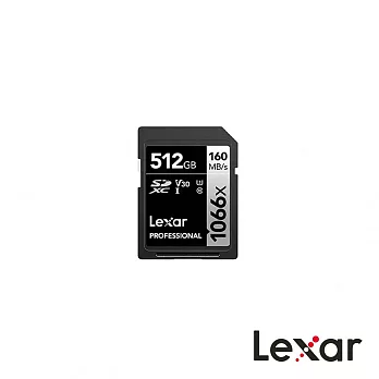 【Lexar 雷克沙】512GB 1066X 專業SD卡 - C10 UHS-I (V30) U3 公司貨