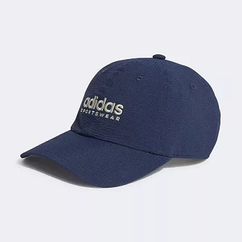 Adidas Dad Cap Seersuc [IR7911] 棒球帽 鴨舌帽 運動 經典 休閒 透氣 泡泡紗 藍