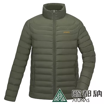 【ATUNAS 歐都納】男款KEEP WARM輕量羽絨保暖外套A1GA2234M*- M 橄綠