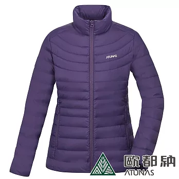 【ATUNAS 歐都納】女款KEEP WARM輕量羽絨保暖外套A1GA2235W*- S 深灰紫