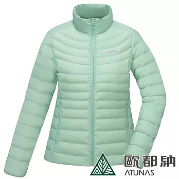 【ATUNAS 歐都納】女款KEEP WARM輕量羽絨保暖外套A1GA2235W*- S 粉豆綠