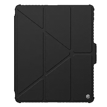 NILLKIN Apple 蘋果 iPad Air 13 / iPad Pro 12.9 (2020~2022) 悍甲 Pro 皮套(多角度摺疊款) 平板皮套 三折皮套 -黑色