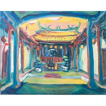 【玲廊滿藝】胡令豪-武廟(二)Wu Temple(2)72x91cm