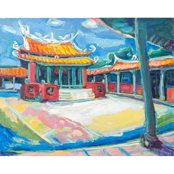 【玲廊滿藝】胡令豪-孔廟(一)Confucius Temple(1)72x91cm