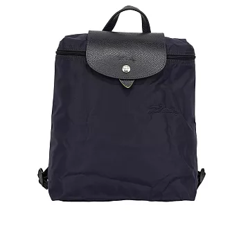 LONGCHAMP LE PLIAGE GREEN再生帆布折疊後背包 (藍莓色)