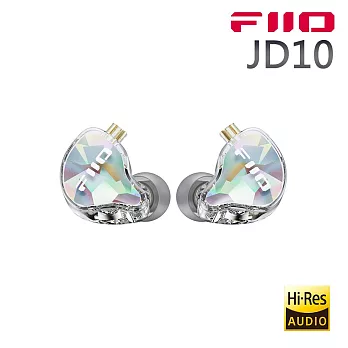 FiiO X Jade Audio JD10 單動圈CIEM可換線耳機-透明款