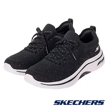 SKECHERS GO WALK ARCH FIT 2.0 女 健走鞋 黑-125320BKRG US6 黑色