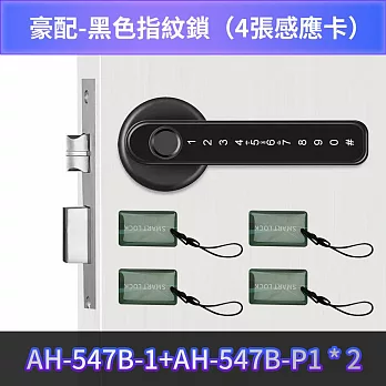 伊德萊斯 四合一指紋鎖 電子密碼鎖 AH-547智能門把鎖 感應卡門鎖 智能鎖 辦公室 家用門把鎖 防盜密碼鎖 銀色