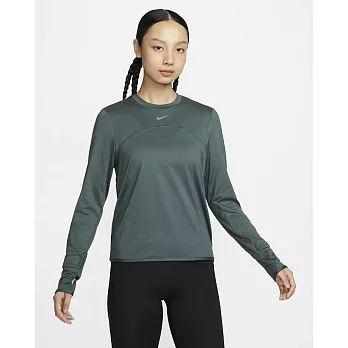 NIKE AS W NK SWIFT ELMNT DFUVCRWTOP 女 長袖上衣-FB4298338 2XL 綠色