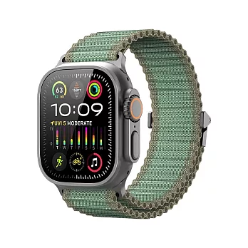 DUX DUCIS Apple Watch (42/44/45/46/49) 回環式越野錶帶 -綠色